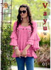 Pink Arya Vayu Exclusive Designer Jam Cotton Embroidery Work Party Wear Top 01
